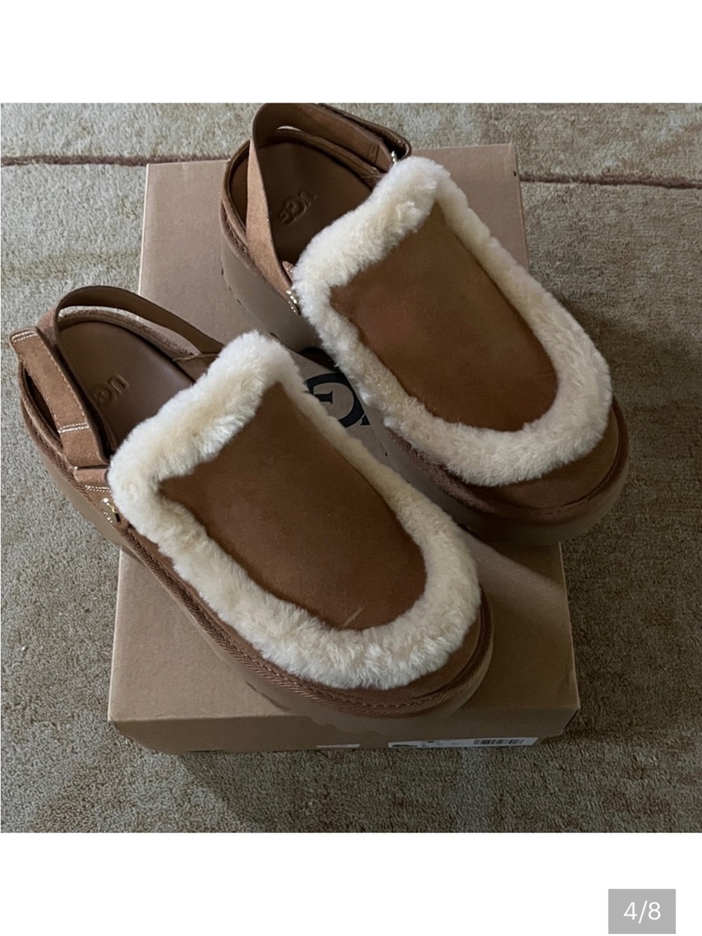 UGG Esme Suede Slingback Clogs - Picture 4 of 8